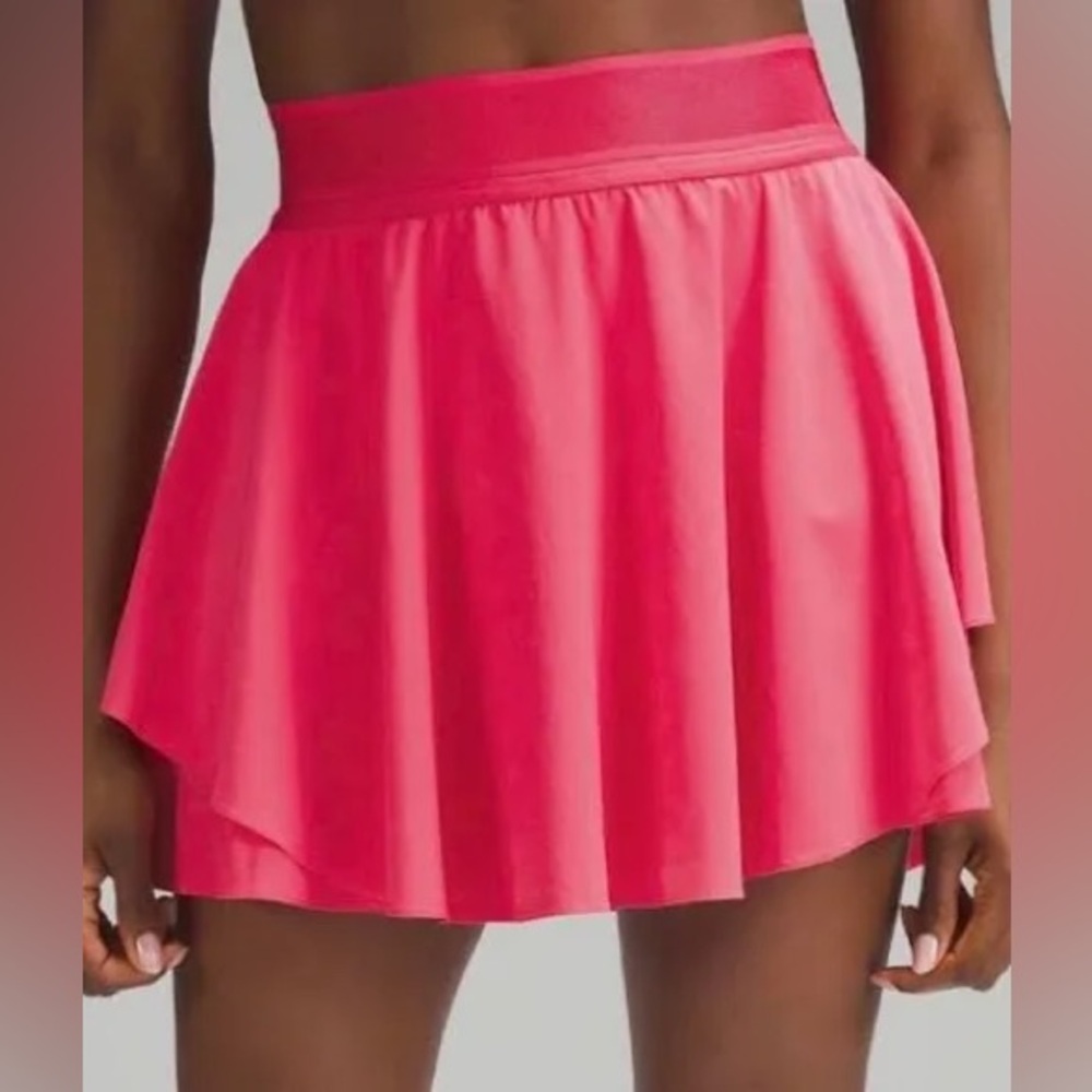 LULULEMON Sonic Pink Flowy tennis skirt
